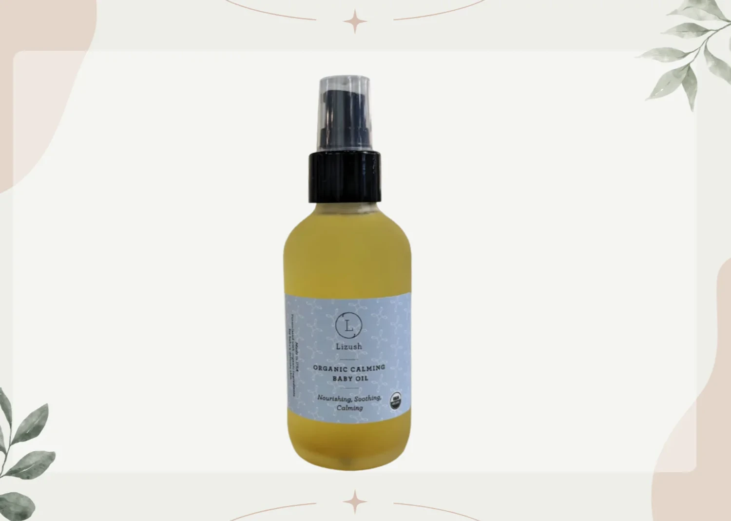 Organic Calming Baby Oil Nourishing, Soothing, Calming